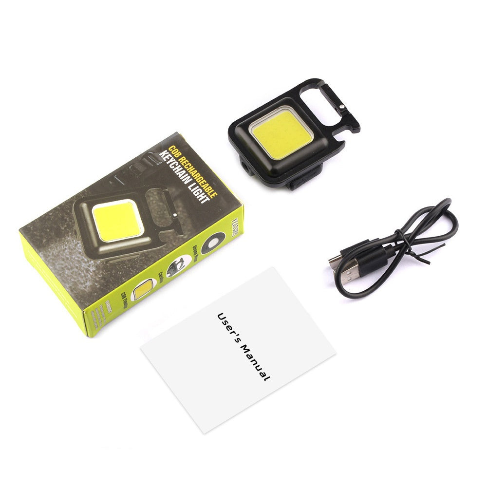 Buy 1 Get 1 Free Offer - Powerful Rechargeable COB LED Keychain Flashlight