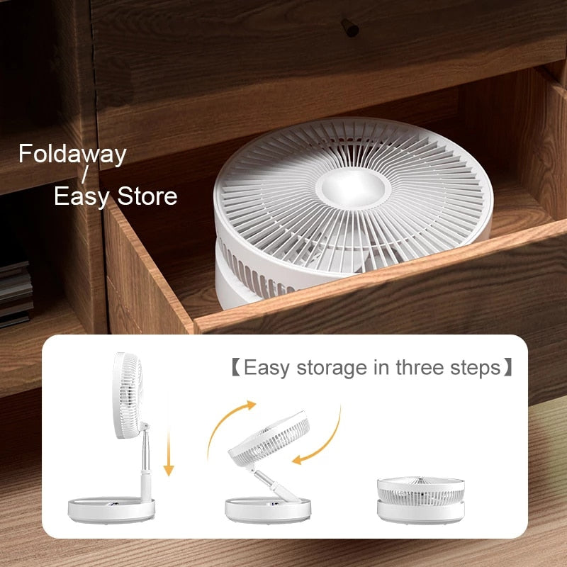 Portable Rechargeable Folding Fan