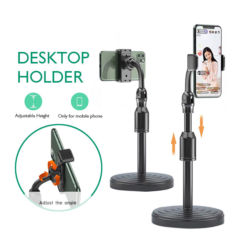 2 Pcs Height Adjustable Mobile Stand Holder
