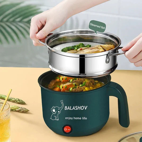 Electric Nonstick Hot Pot Cooker And Steamer