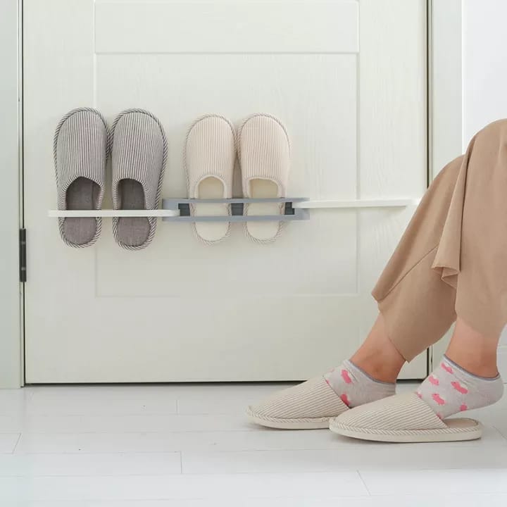 Buy 1 Get 2 Free Slipper Hanging Shelf 3in1 Rack Storage for wall Mount