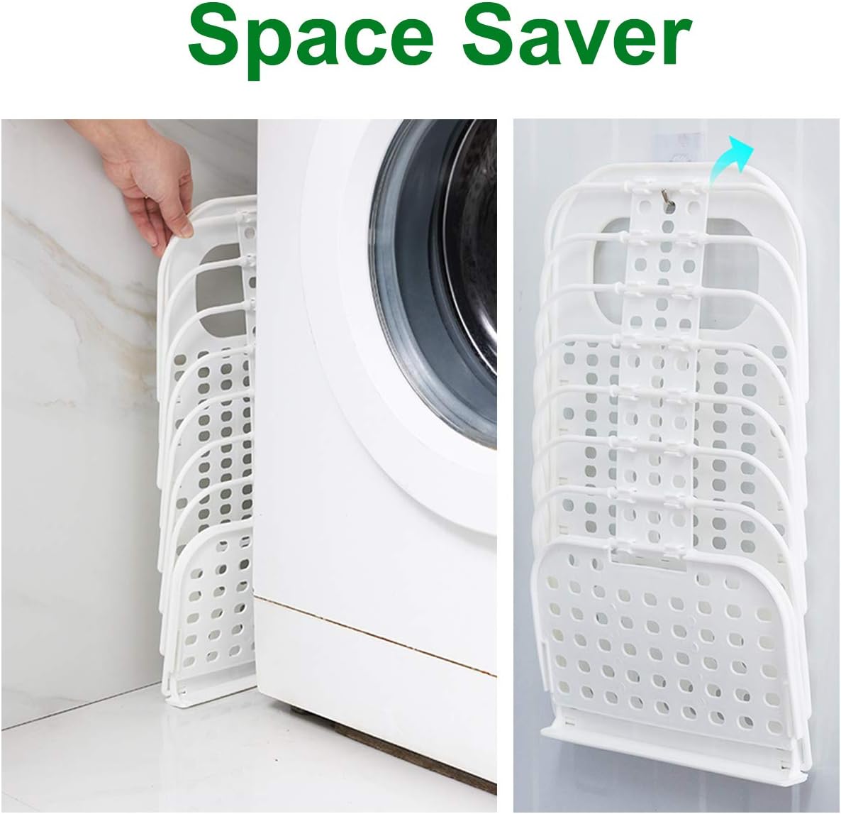 Wall-Mounted Folding Laundry Basket