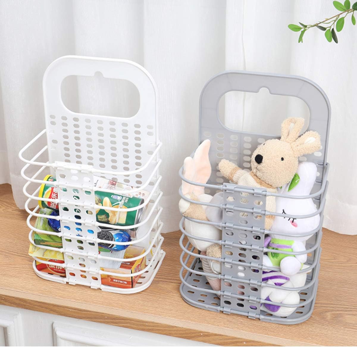 Wall-Mounted Folding Laundry Basket