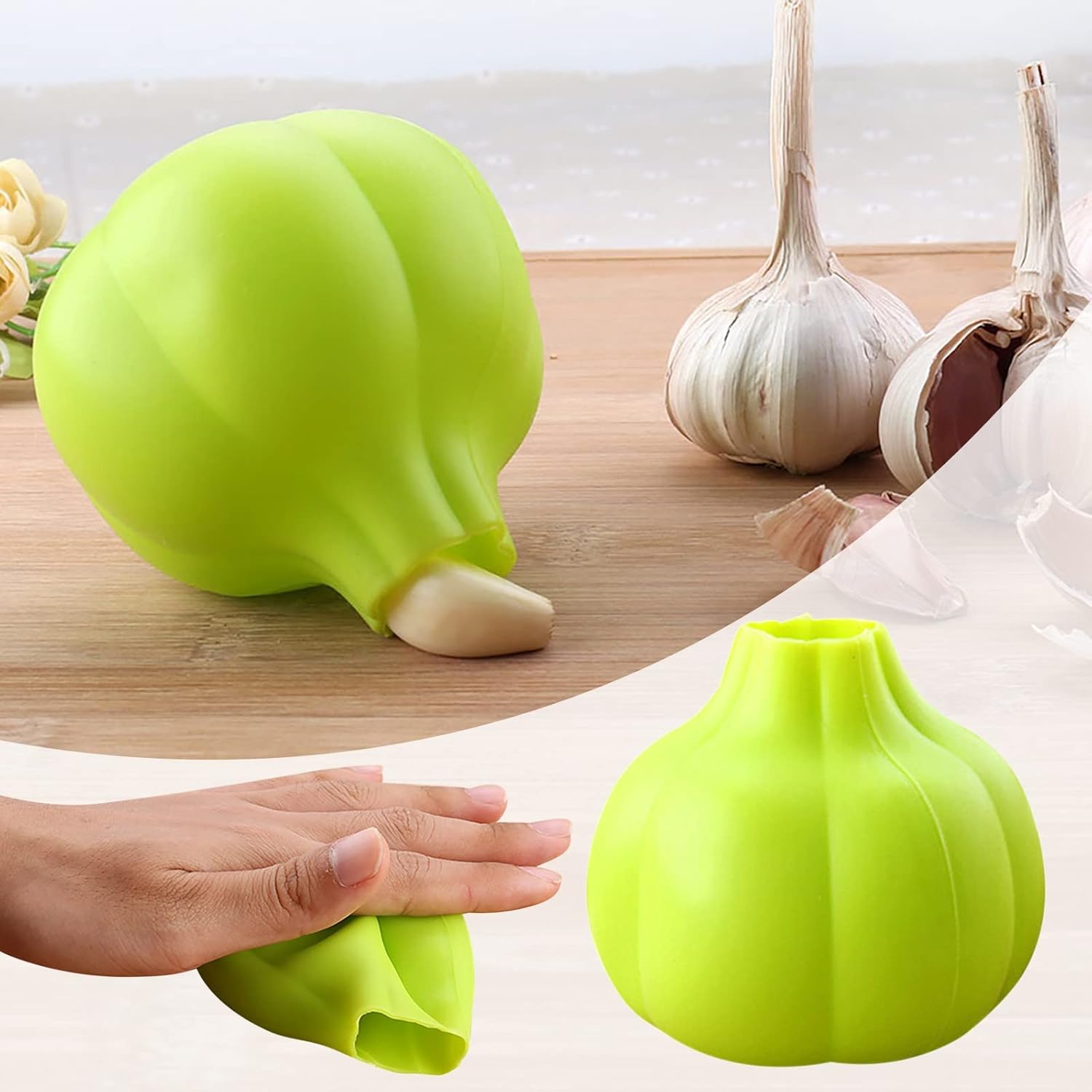 Silicone Press Garlic Peeler