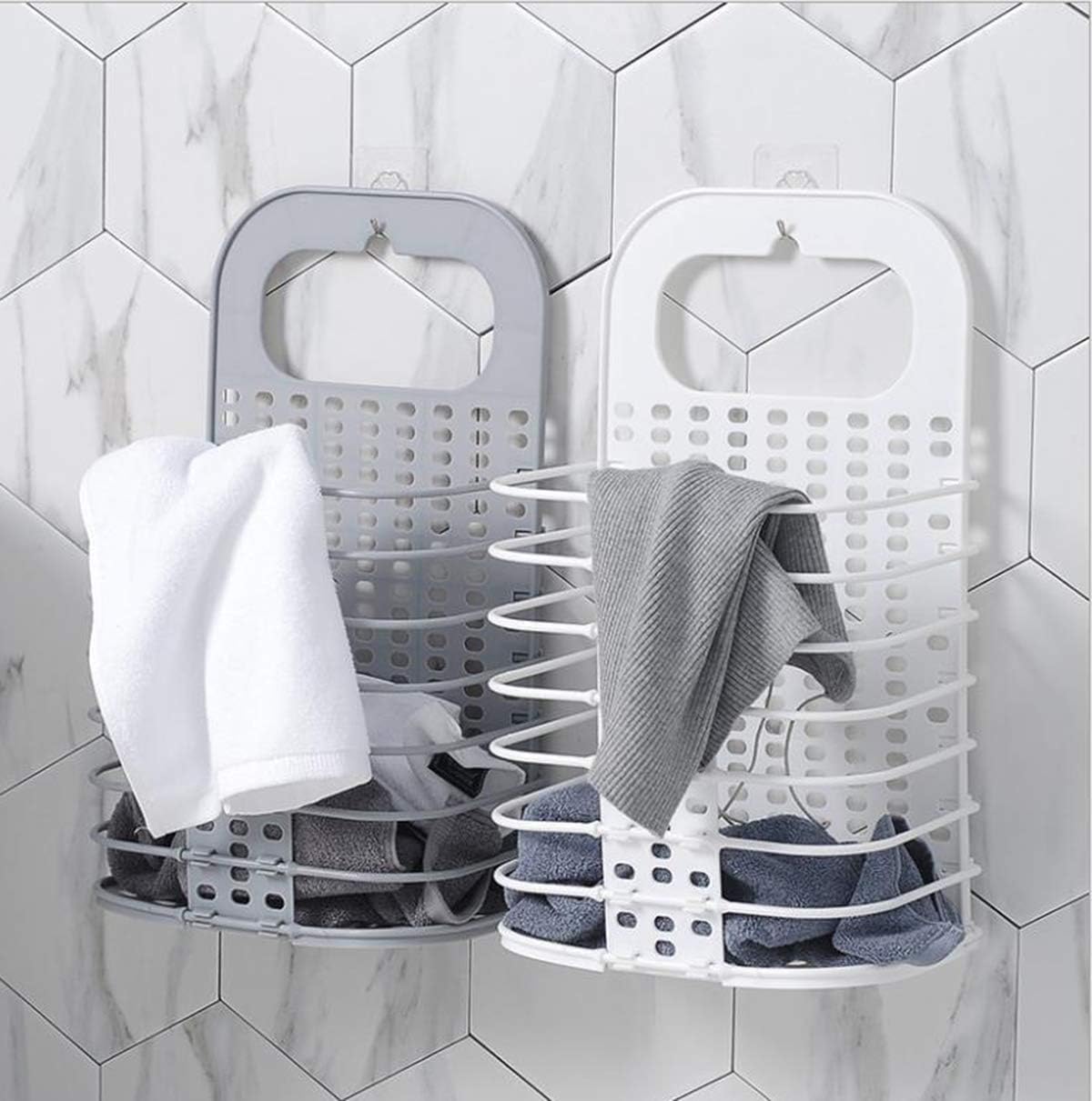 Wall-Mounted Folding Laundry Basket