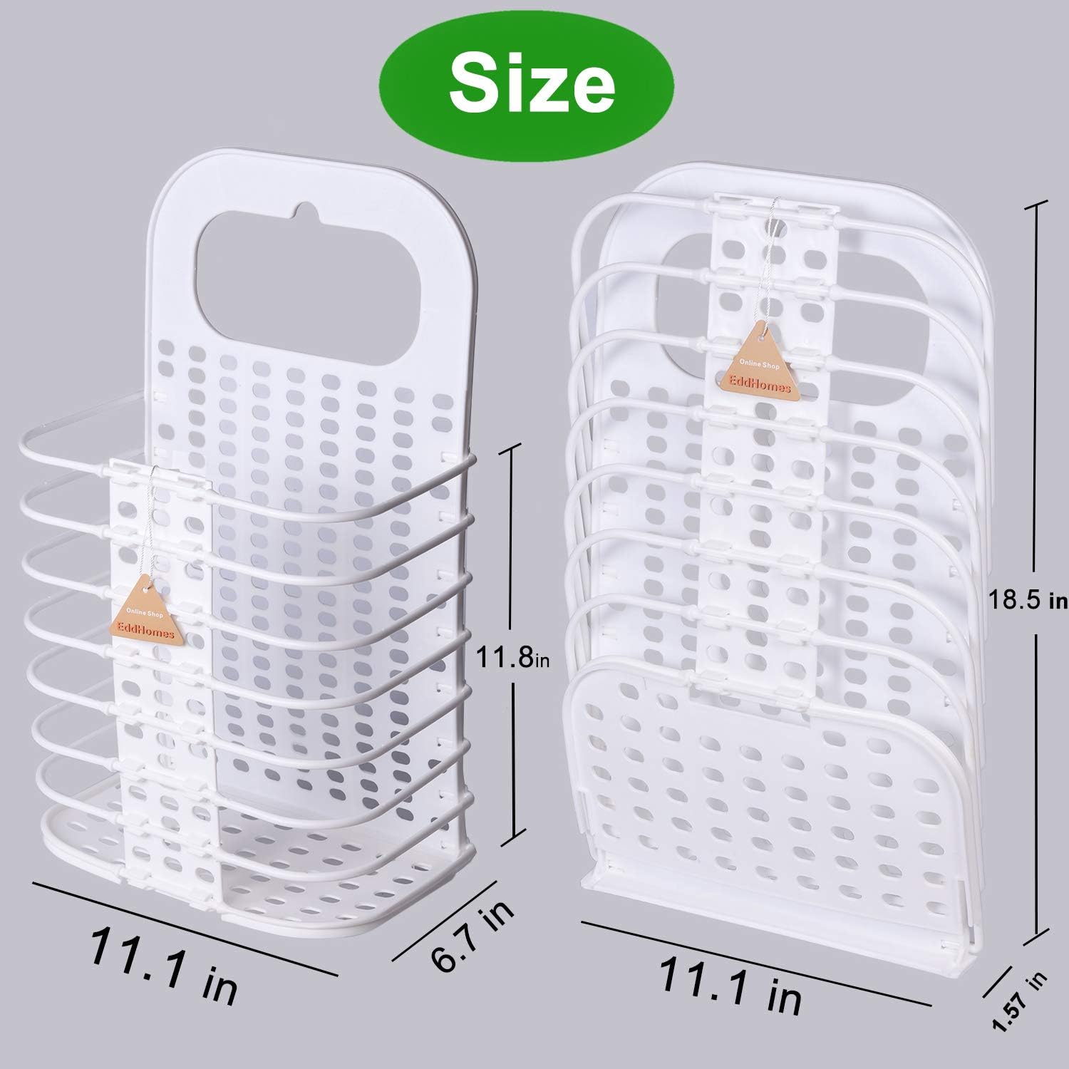 Wall-Mounted Folding Laundry Basket