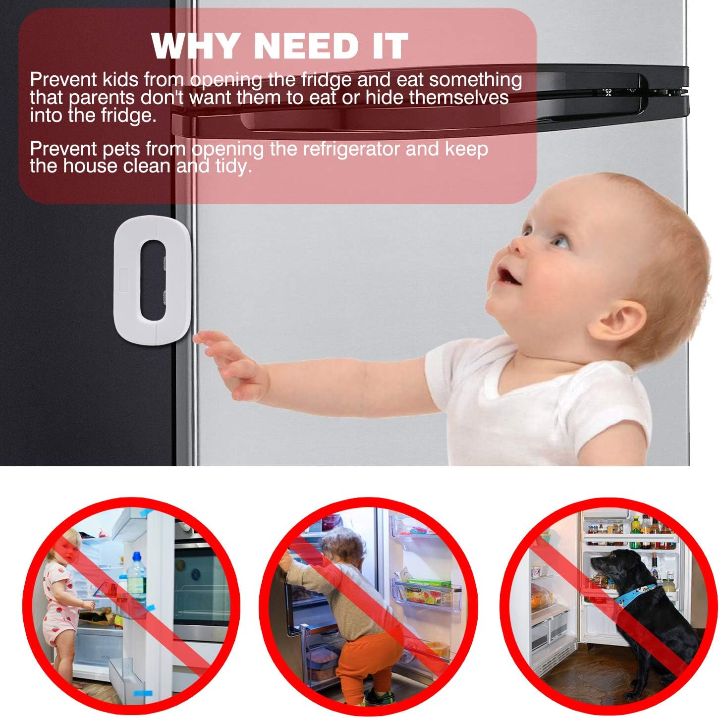 Self-Adhesive Fridge Lock