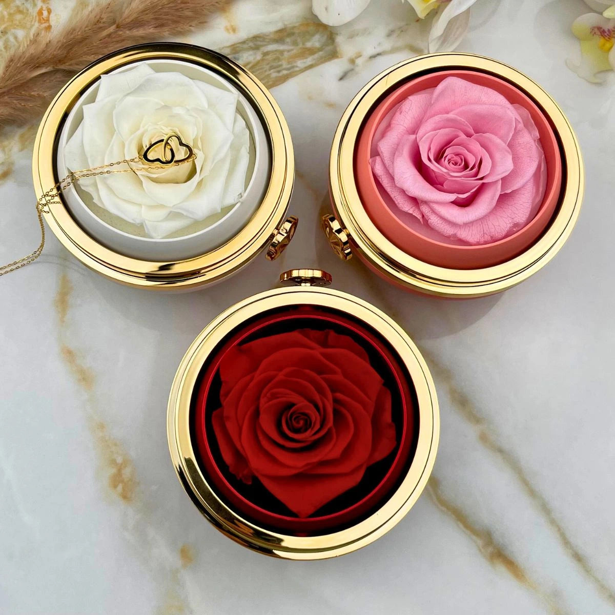 Necklace & Rose Gift