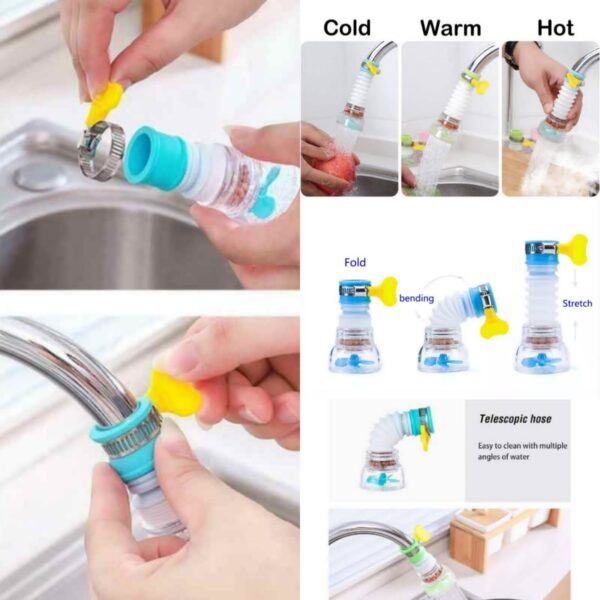 Mega Sale Buy 1 Get 1 Free Offer Imported Fan Faucet With Clip 360 Adjustable Flexible Kitchen Faucet Tap Water Filter