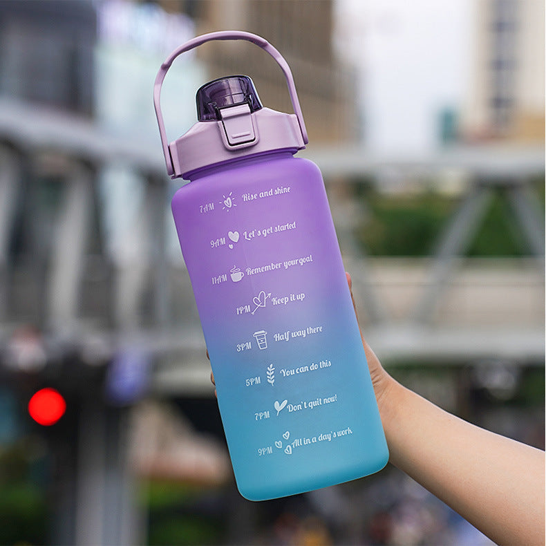 Bewater Water Bottle 2000ml - with Straw