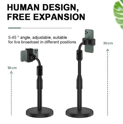 2 Pcs Height Adjustable Mobile Stand Holder
