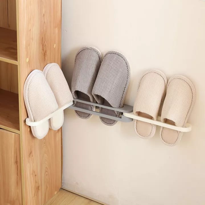 Buy 1 Get 2 Free Slipper Hanging Shelf 3in1 Rack Storage for wall Mount