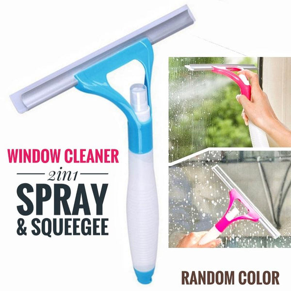 Buy 1 Get 2 Free Offer Glass Window Wiper Cleaner with Spray Bottle