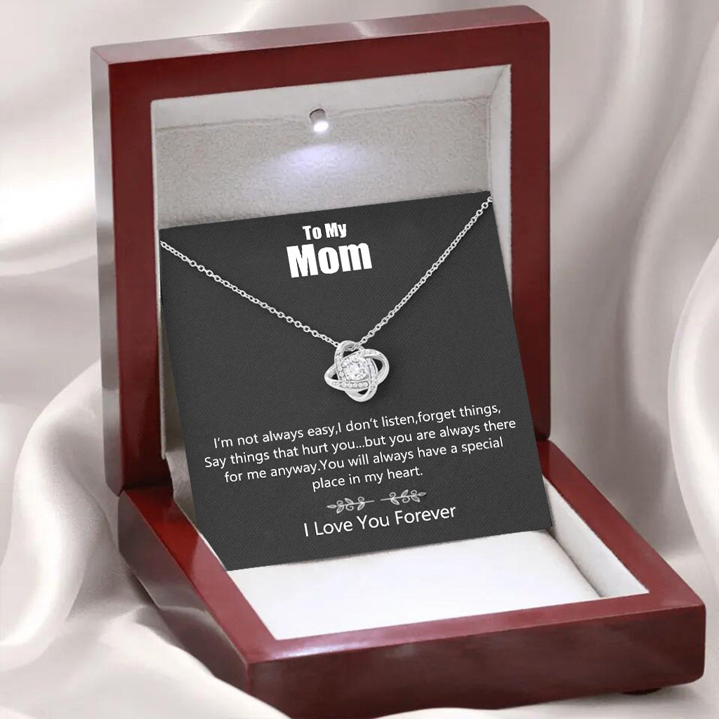 Elegant Love Knot Necklace